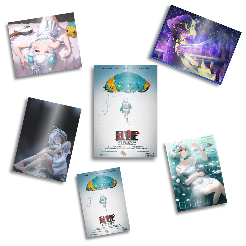 ellieminibot | Art Print + Postcards - Bundle