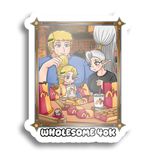 Easty | The Guilliman Family gets MechDonalds - Sticker